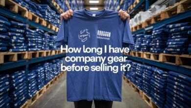 how long can i have company gear before selling it