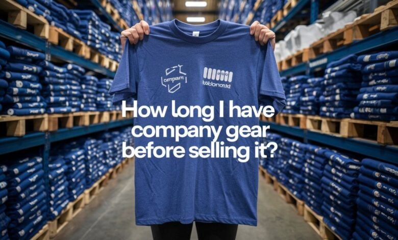 how long can i have company gear before selling it