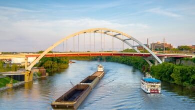 Gay Street and Cumberland River